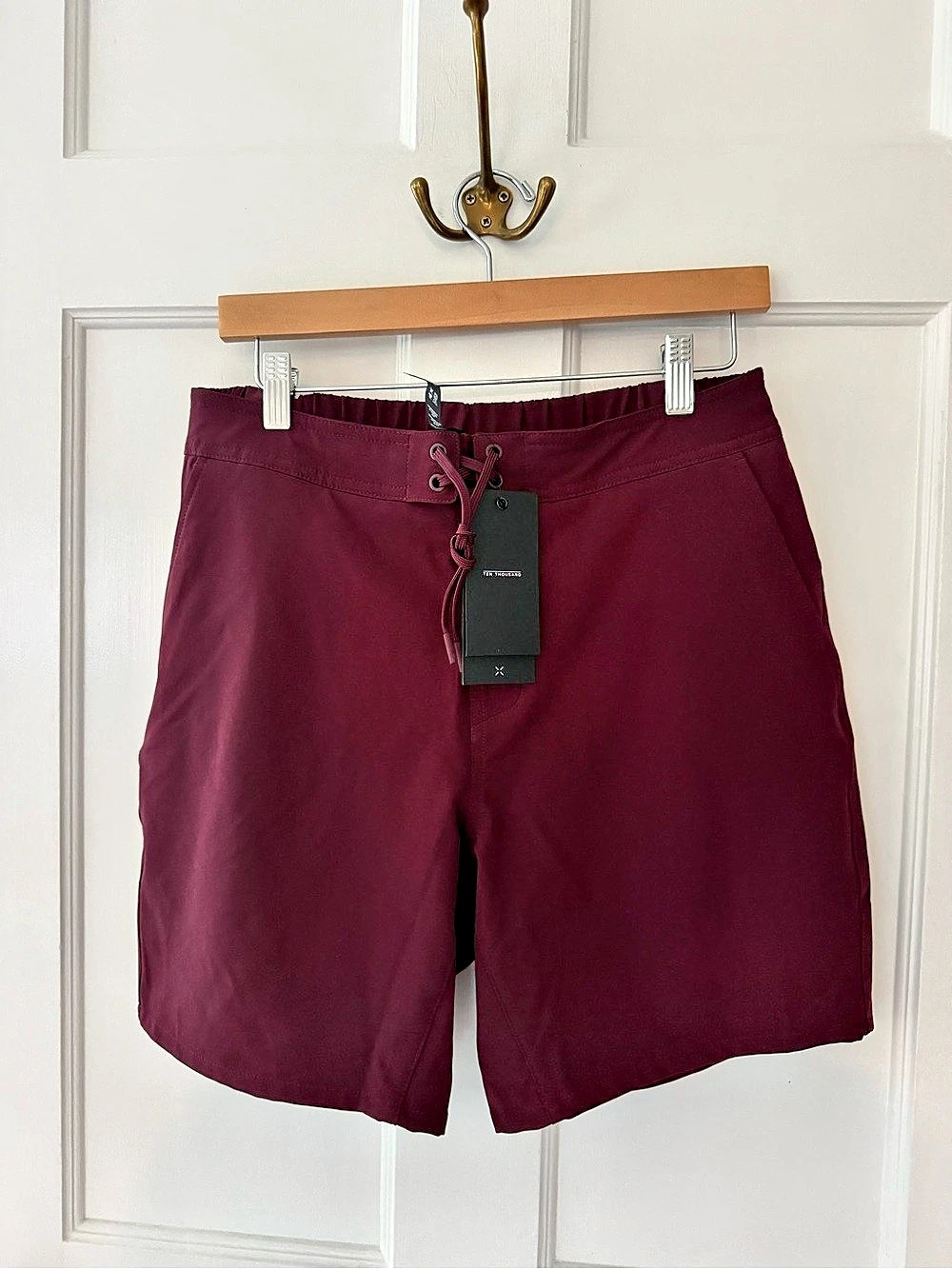 TEN THOUSAND 7” Foundation Shorts Lined Maroon NWT Large L